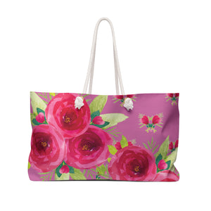 Say it with Roses Weekender Bag - Purpink