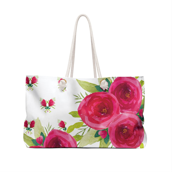 Say it with Roses Weekender Bag - White