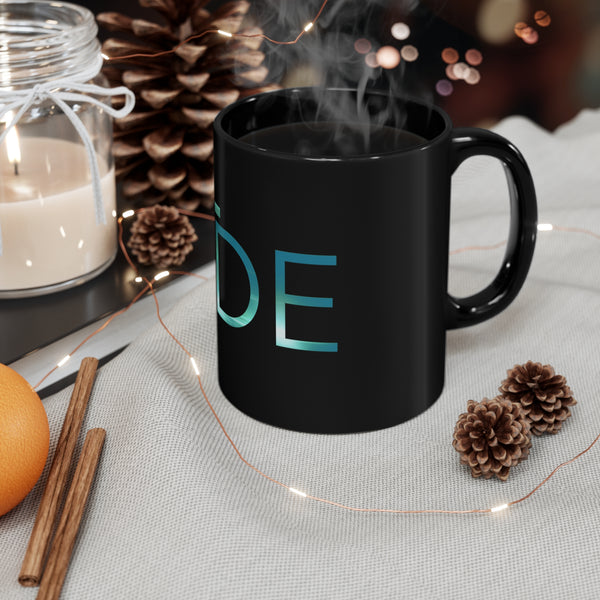 FIDE 11oz Black Mug Enjoy your favorite beverage as you read and learn more about your faith!
