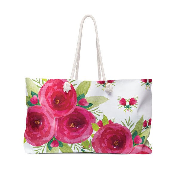 Say it with Roses Weekender Bag - White