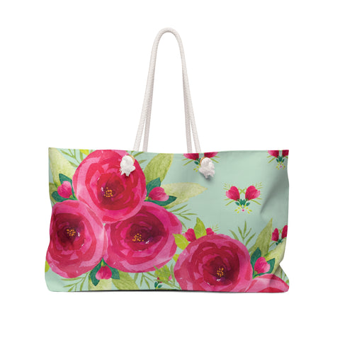 Say it with Roses Weekender Bag - Sea Foam