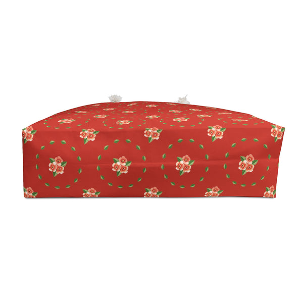 Green Wreath Weekender Bag - Christmas Red