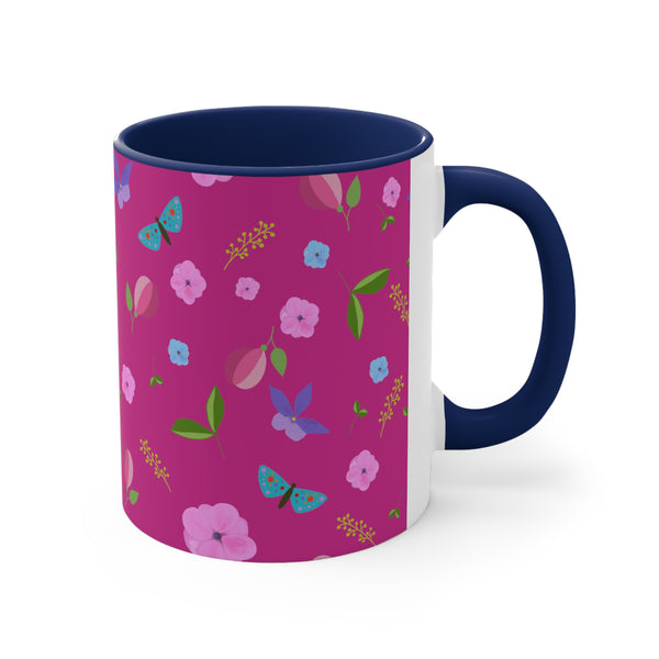 Japanese Garden Mug, 11oz, Plum