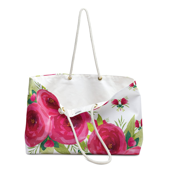 Say it with Roses Weekender Bag - White