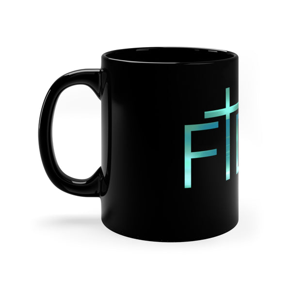 FIDE 11oz Black Mug Enjoy your favorite beverage as you read and learn more about your faith!