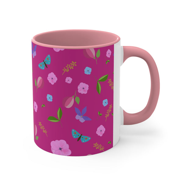 Japanese Garden Mug, 11oz, Plum