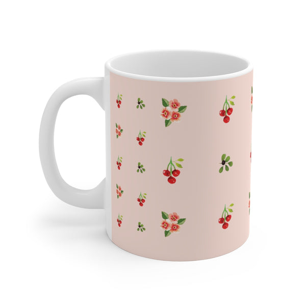 Berries and Roses - Pink Satin Mug