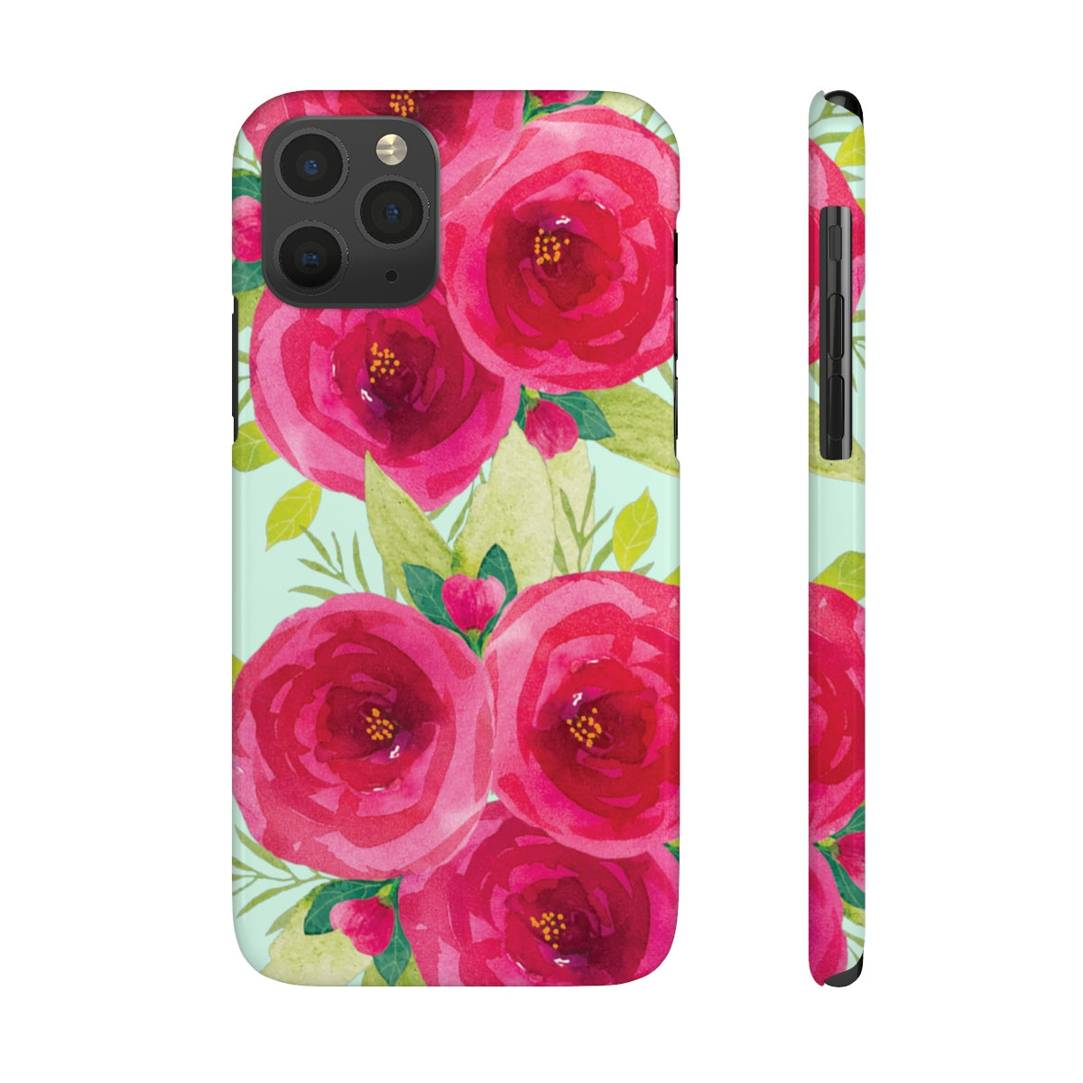 Roses Roses - Slim Phone Cases - Mint