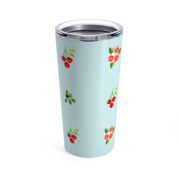 Berries and Roses Tumbler - Ciel - 20oz