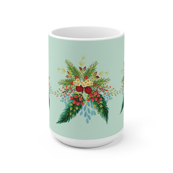 Mint Green Christmas Swag Mug