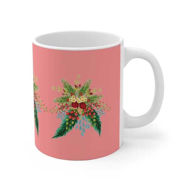 Rose Blush Christmas Swag Mug