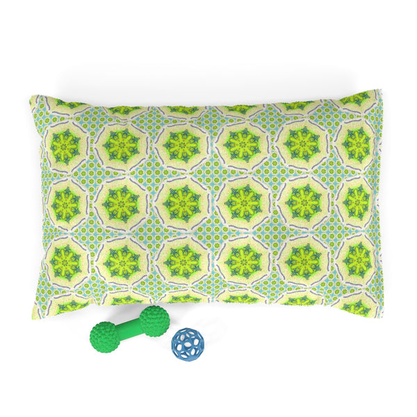 Medallion Pet Bed - Chartreuse Dream