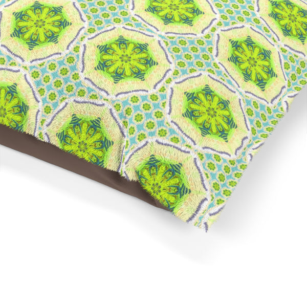 Medallion Pet Bed - Chartreuse Dream