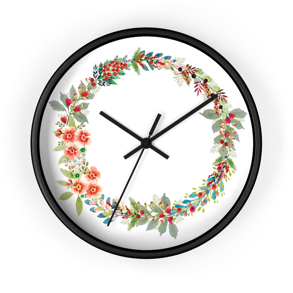 Amalie Floral Wall Clock