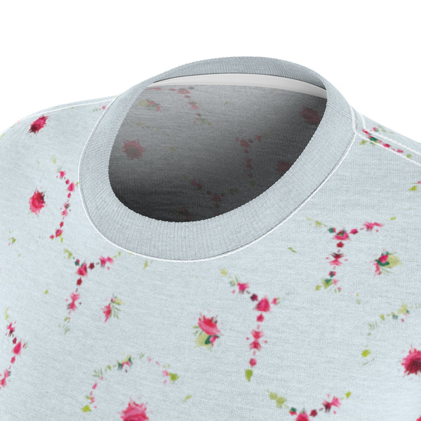 Garden Rose Tee - Blue Mist