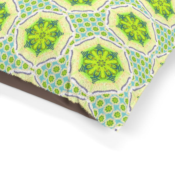 Medallion Pet Bed - Chartreuse Dream