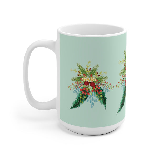 Mint Green Christmas Swag Mug