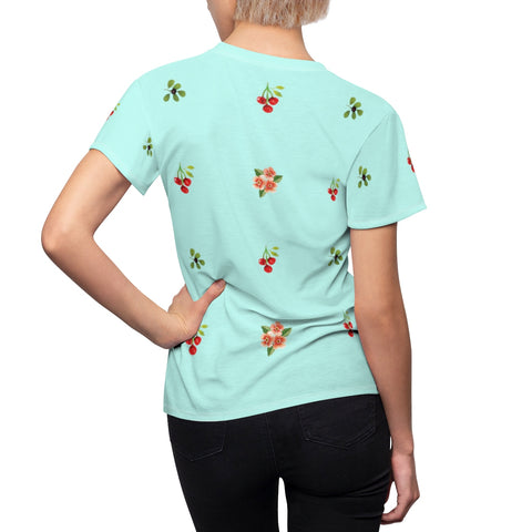 Berries and Roses Tee - Island