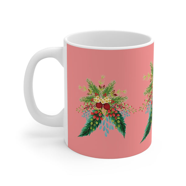 Rose Blush Christmas Swag Mug