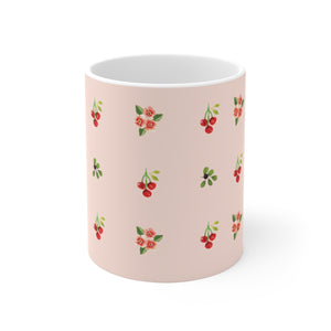 Berries and Roses - Pink Satin Mug