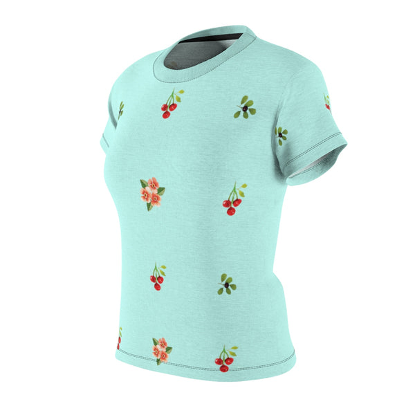 Berries and Roses Tee - Island