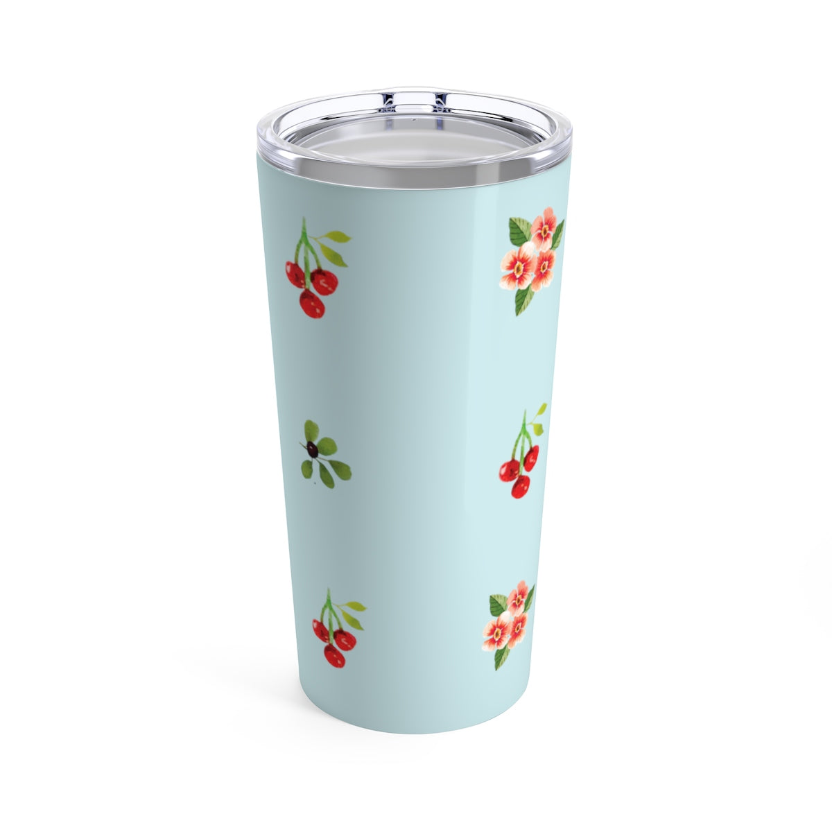 Berries and Roses Tumbler - Ciel - 20oz