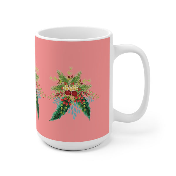 Rose Blush Christmas Swag Mug