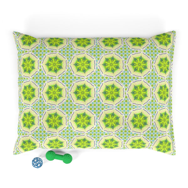 Medallion Pet Bed - Chartreuse Dream