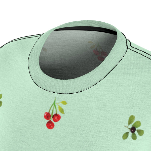 Berries and Roses Tee - Pistachio