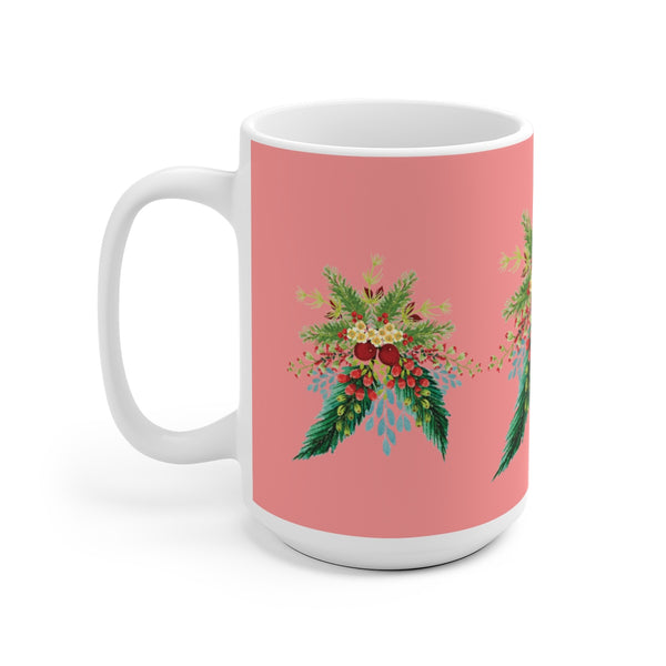 Rose Blush Christmas Swag Mug