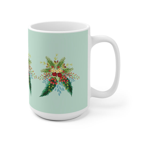 Mint Green Christmas Swag Mug