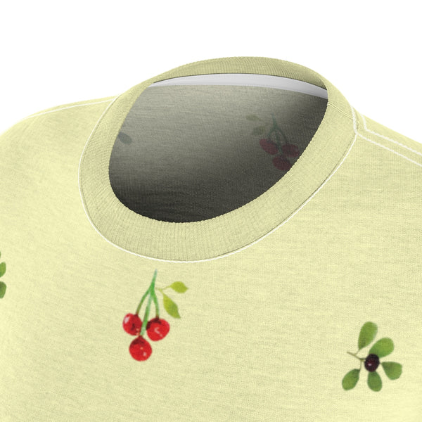 Berries and Roses Tee - Buttercup