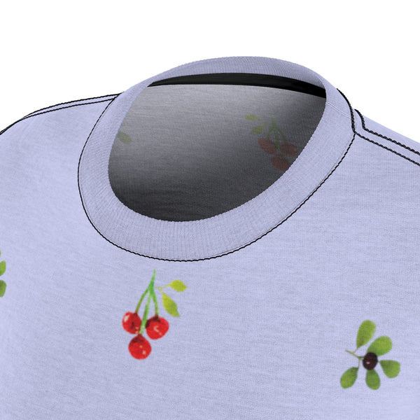 Berries and Roses Tee - Periwinkle