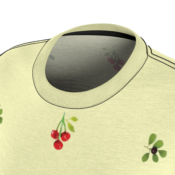 Berries and Roses Tee - Buttercup