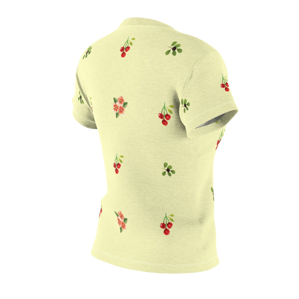 Berries and Roses Tee - Buttercup