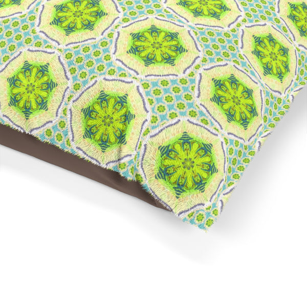 Medallion Pet Bed - Chartreuse Dream